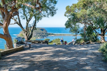 Beautiful Area with stone pavement at West Head Lookout Point and Barrenjoey Head background Blur - stock photo


Sydney NSW Australia - June 5th 2020 - Ku-ring-gai Chase National Park on a sunny winter afternoon